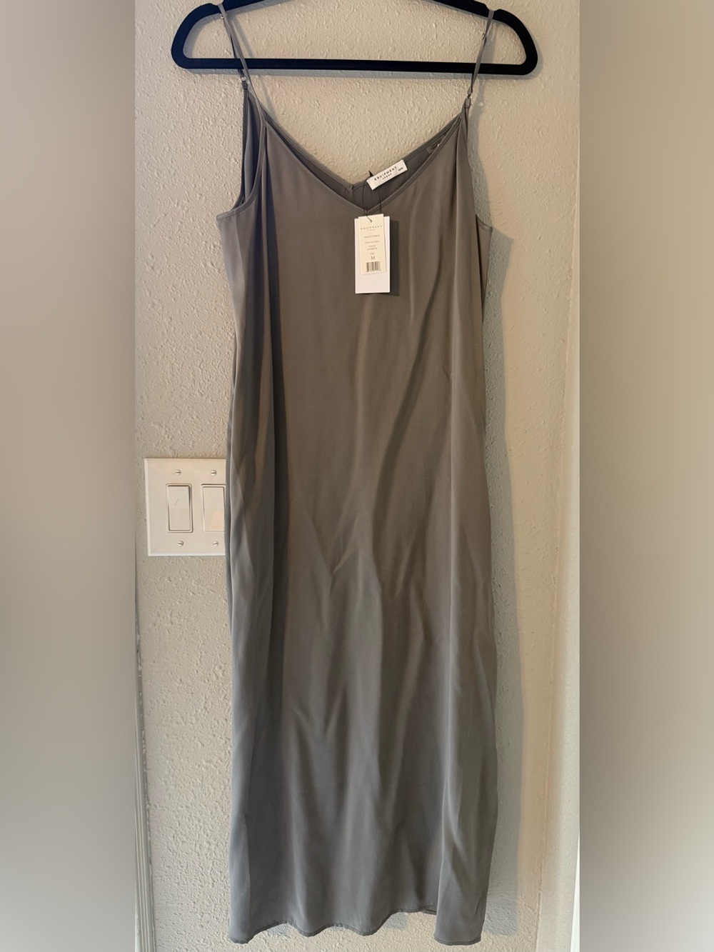 NWT Equipment Femme Anika Slip Dress "Gunmetal" - Picture 5 of 10